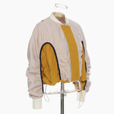 2025 Autumn And Winter Women's Clothing Niche Design Street Hit Color Drawstring Loose Casual Small Coat 1429 HZ1208