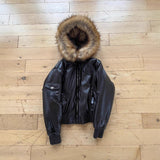 Y2K Street Trendy Hoodie Men And Women Double-Sided Wearing Leopard Coat Top Cross Gothic HZ1208