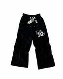 New Grip Velvet Embroidered Sweatpants Trapstar Letter Casual Street Youth Plus Trousers HZ1208