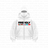 Street Trendy Pop Double Hat Design Hoodie Autumn And Winter New Men's And Women's Loose Y2K Jacket HZ1208