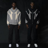 Gothic Hung Punk Hoodie Splicing Hoodie Casual Commuter Top HZ1208