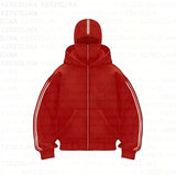 Exploding Solid-Colored Double Hat Design Autumn And Winter Ins New Hooded Sweater Loose Men's And Women's And Couples Hoodie Jacket HZ1208