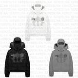 Autumn And Winter Tide Brand Double Hat Unique Design Hoodie New Men And Women's Same Loose Y2K Hoodie HZ1208