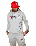 TRAPSTAR Letter Print Men's And Women's Multi-Color Warm Two Sets Of Loose Hoodie + Pants Jogging Set HZ1208