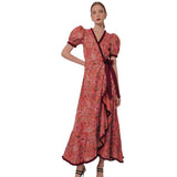 2025 Bohemian Print Holiday Long Runner Dress HZ1208