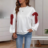 Spring 2025 New Temperament Elegant Long Sleeve Shirt Blouse HZ1208