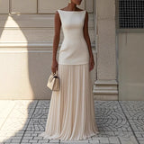 2025 Shein Elegant Dress Party Vest Half Skirt Fold Two Sets HZ1208