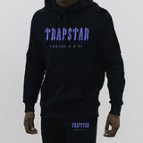 TRAPSTAR Letter Print Men's And Women's Multi-Color Warm Two Sets Of Loose Hoodie + Pants Jogging Set HZ1208