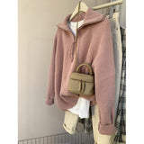 Korean Gray Half-Zip Sweater Women Wear Soft-Creating Knitted Knitted Jacket Coat Tops In Autumn And Winter HZ1208