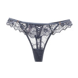 New Triangle Hollow Lace Side Thong Lady Water Drill Hanging Cotton Crotch Trousers Tpants HZ1208