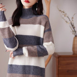 Baiting Design Sweater Coat Wearing Pure Autumn And Winter Korean 2025 Simple Knitted Bottom Shirt Temperament New HZ1208