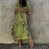 Summer New Beach Resort Sunscreen People Cotton Dyed Flowers Holiday Dress Hoodie HZ1208