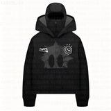 Autumn And Winter Tide Brand Double Hat Unique Design Hoodie New Men And Women's Same Loose Y2K Hoodie HZ1208