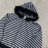 Autumn And Winter New Gothic Harajuku Ins Fashion High Street Punk Streak Zipper Hoodie Y2k Clothing HZ1208