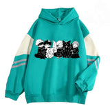 2025 Color Edight Anime Characters Print Hooded Hooded Hoodie Casual Loose Hot Top HZ1208