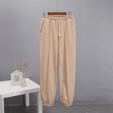 2025 New Rope Sweatpants Hot Girl Wind Trousers Trousers Women's Clothing HZ1208