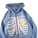 Wish Batch Hoodie Jersey Bone Dark Y2k Zipper Plus Velvet Clothes HZ1208