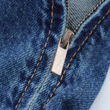 Z Strap Trousers Shorts Women 2025 Summer Hanging Neck Denim Jumpsuit 4365084 HZ1208