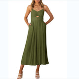 Straight Hair 2025 Spring New Women's Clothing Explosion Long Legs Thin Waist Bump Color Work Clothes Show Thin Jump Jump-Suited Jumpsuit Woman HZ1208