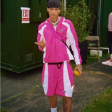 Corteiz Spring And Summer Splicing Workwear Shorts Sports Men's Street Hip-Hop Loose Casual Pants Beach Pants HZ1208