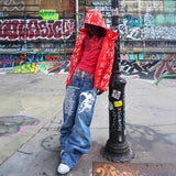 Autumn And Winter New Jacket Set Loose Street Fashion Leopard Print Retro Style Men And Women Casual HZ1208