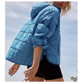 2025 Autumn And Winter New Fashion Loose Long-Sleeved Hooded Cotton Jacket Warm Top HZ1208