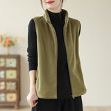 2025 Autumn And Winter New Mother Dress Rocking Velvet Horse Clip Warm Casual Coat Women Fashion Shoulder Vest Woman HZ1208