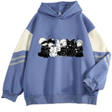 2025 Color Edight Anime Characters Print Hooded Hooded Hoodie Casual Loose Hot Top HZ1208