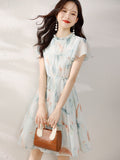 French High-End Fairy Dress Women's Summer 2025 New Super Fairy Princess Dress Holiday Style Beautiful Long Dress HZ1208