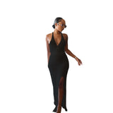 New Hollow Bikini Hooded Cross V-Neck-Dip T-Shirt With Perspective Hook-Flowered Beach Suspension Long Skirt HZ1208