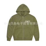 Corteiz Alcatraz's New Street Fashion Hoodie Zippered Jacket Loose Set HZ1208