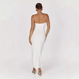 New Summer 2025 Summer Holiday Sexy Body-Bossing Three-Dimensional Flowers With Fork With Dress Women's Dress HZ1208