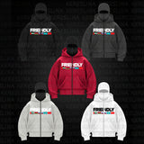 Street Trendy Pop Double Hat Design Hoodie Autumn And Winter New Men's And Women's Loose Y2K Jacket HZ1208