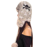 Vintage Winter Warm New Clothing Skeleton Print Men And Women Personality Trend Lei Feng Hat Subculture HZ1208