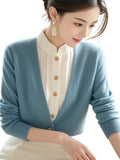Lazy Small Fragrant Wind High-Level Fake Two Sweater Women New Autumn And Winter Unique Super-Looking Temperament Knitting Top HZ1208