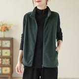 2025 Autumn And Winter New Mother Dress Rocking Velvet Horse Clip Warm Casual Coat Women Fashion Shoulder Vest Woman HZ1208