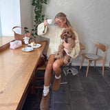 Street Style Retro To Make Old Tight Jumpsuit Set Women's High-End Spring Curly Knitting Tops Women HZ1208