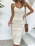Ocean's New Beach Hooded Jersey Knitted Sexy Sling Dress Sunscreen Woman HZ1208