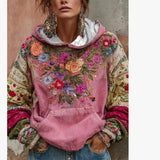 Direct Selling Shirt Trend Japanese National Style Cherry Blossom Art Printing National Tide Loose Autumn And Winter Retro HZ1208