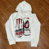 2025 Jersey Trousers Letter Spider Web Print Hoodie Lady Harajuku Style Hoodie HZ1208