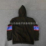 Autumn And Winter Double Hat Jacket Y2K Letter Printing Street Trendy Men's And Women's Hoodie Jacket HZ1208