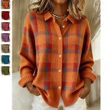 2025 Christmas Lattice Round Neck Long Sleeves Elegant Retro Explosion HZ1208