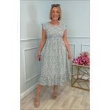 2025 Summer Explosion Lady Print Floral Elegant Dress Holiday Dress HZ1208