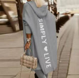 New Sweater Cardigan Long Letter Knitted Loose Knit Coat Woman In Autumn/Winter 2025 HZ1208