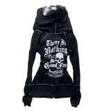 Y2K Street Trendy Hoodie Men And Women Double-Sided Wearing Leopard Coat Top Cross Gothic HZ1208