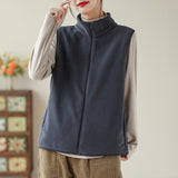 2025 Autumn And Winter New Mother Dress Rocking Velvet Horse Clip Warm Casual Coat Women Fashion Shoulder Vest Woman HZ1208