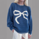 New Sweater Cardigan Long Letter Knitted Loose Knit Coat Woman In Autumn/Winter 2025 HZ1208