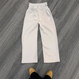 2025 New Popular Five-Pointed Star Printing Series Of Young Couples Casual Fake Two Broad-Legged Pants HZ1208