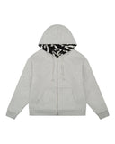 New Autumn And Winter New Hooded Jacket Two-Sided Pattern Retro Leopard Zipper Hoodie Loose Personality Top HZ1208