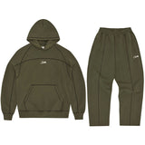 New Spring And Autumn Hoodie Y2K Letter Printing Line Casual Street Trend Brand Men's And Women's Hooded Set HZ1208